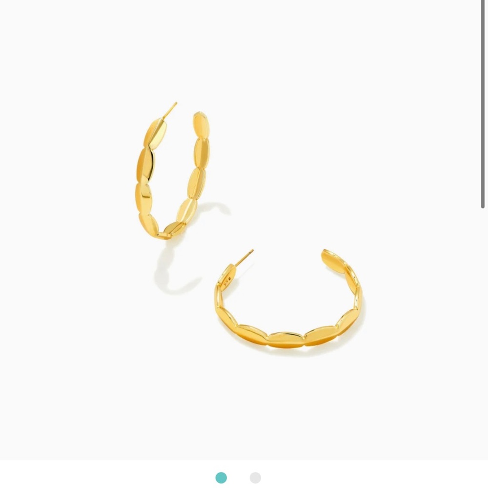 Kendra Scott Brooke Hoop Earrings in Gold